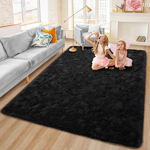 Rostyle - Alfombras suaves y esponjosas para el dormitorio, sala de estar, alfombras peludas, alfombra de Navidad para niñas, niños, alfombras