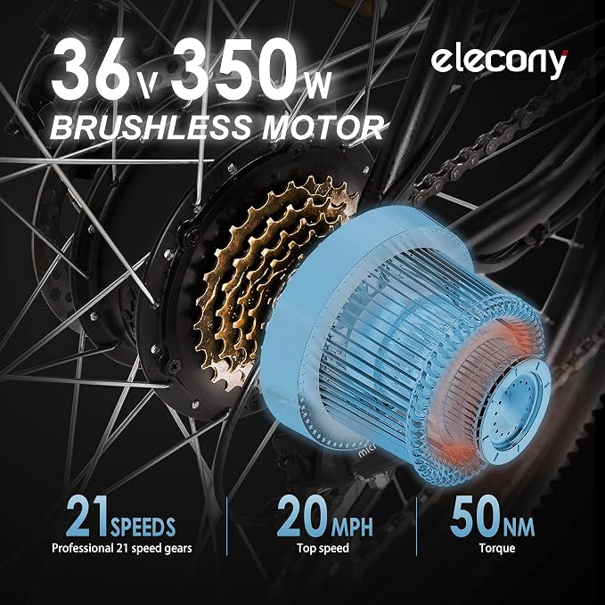 Elecony Electric Commuter Removable Professional