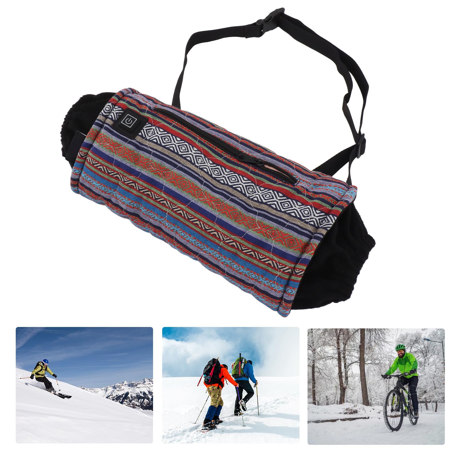 Handwärmertasche, Einstellbare Temperatur, Winddicht, Wasserdicht, Outdoor-Handwärmertasche, USB-Schnittstelle für Camping (Volksstil)