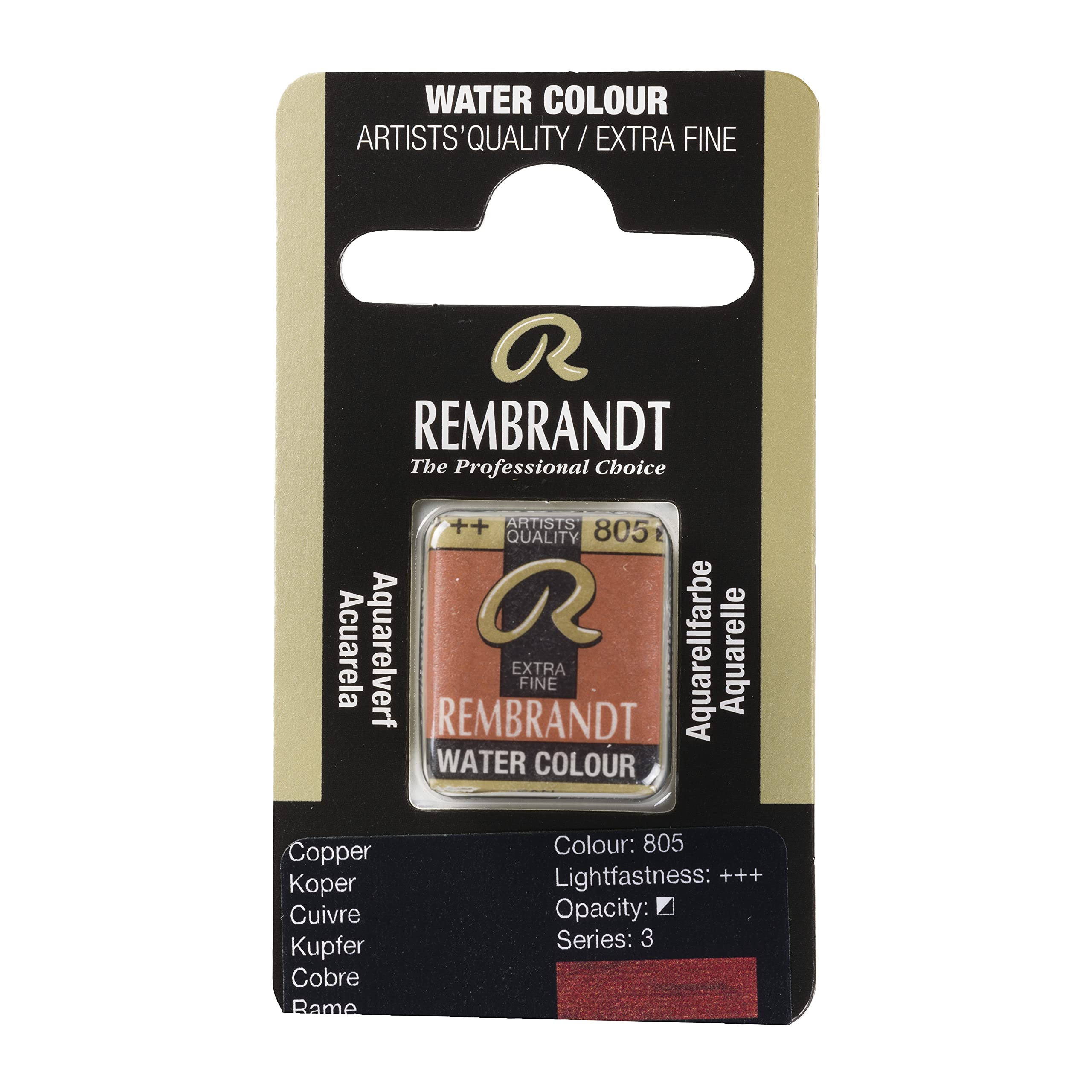 Godet aquarelle Rembrandt Cuivre 805 peinture métallisée beaux-arts