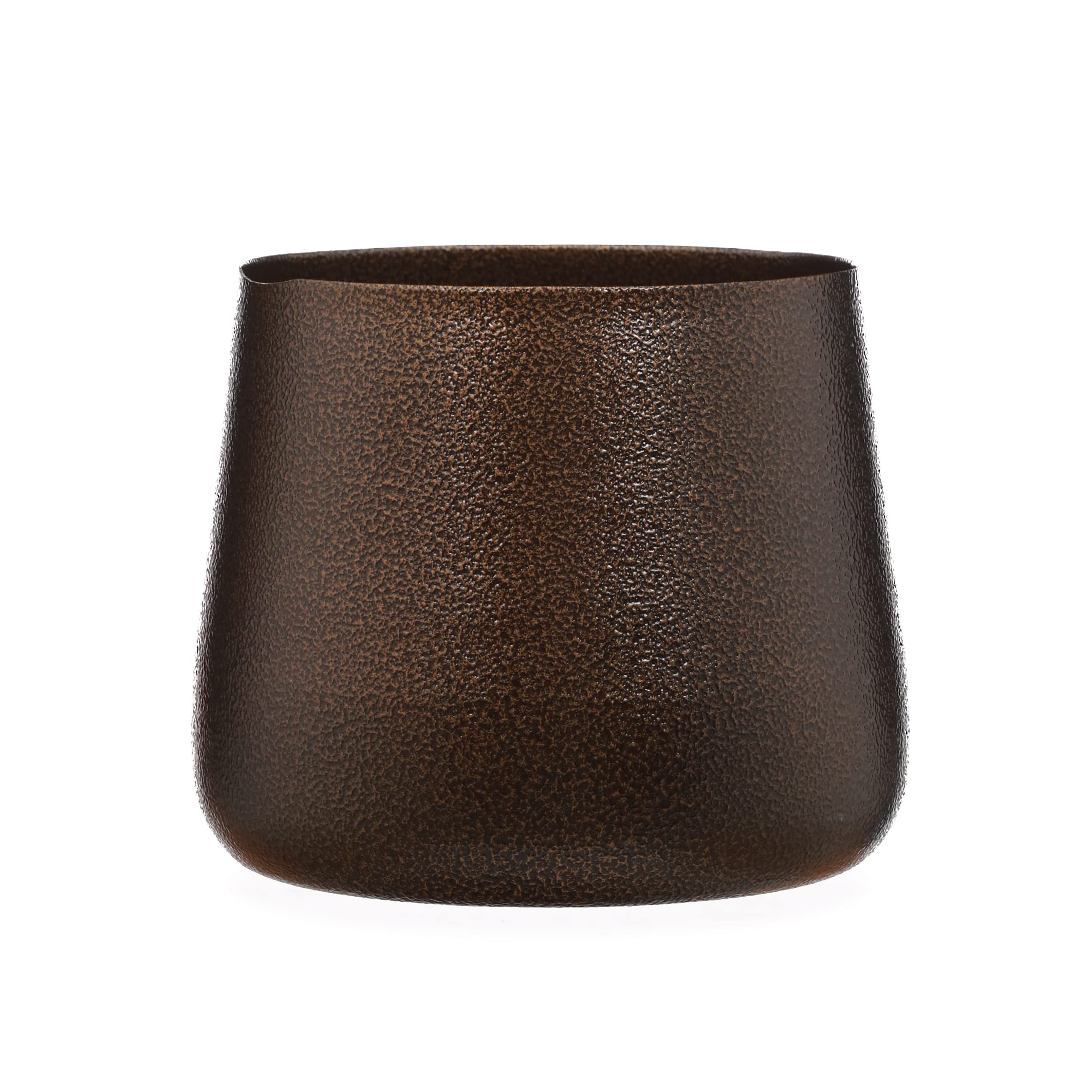 Homspurts Classic Table Top Designed Meena Metal Pot for Flowers & Plants Pots for Living Room, Balcony & Home Decoration, Color - Brown (B0BPXN9DMK) Amazon Price History, Amazon Price Tracker