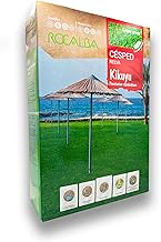 Kikuyu grass - Heavy Duty Thick Gram - Yield up to 25 m2 - Very low maintenance and resistant to drought and salinity - Rocalba Seeds (250, Grams)