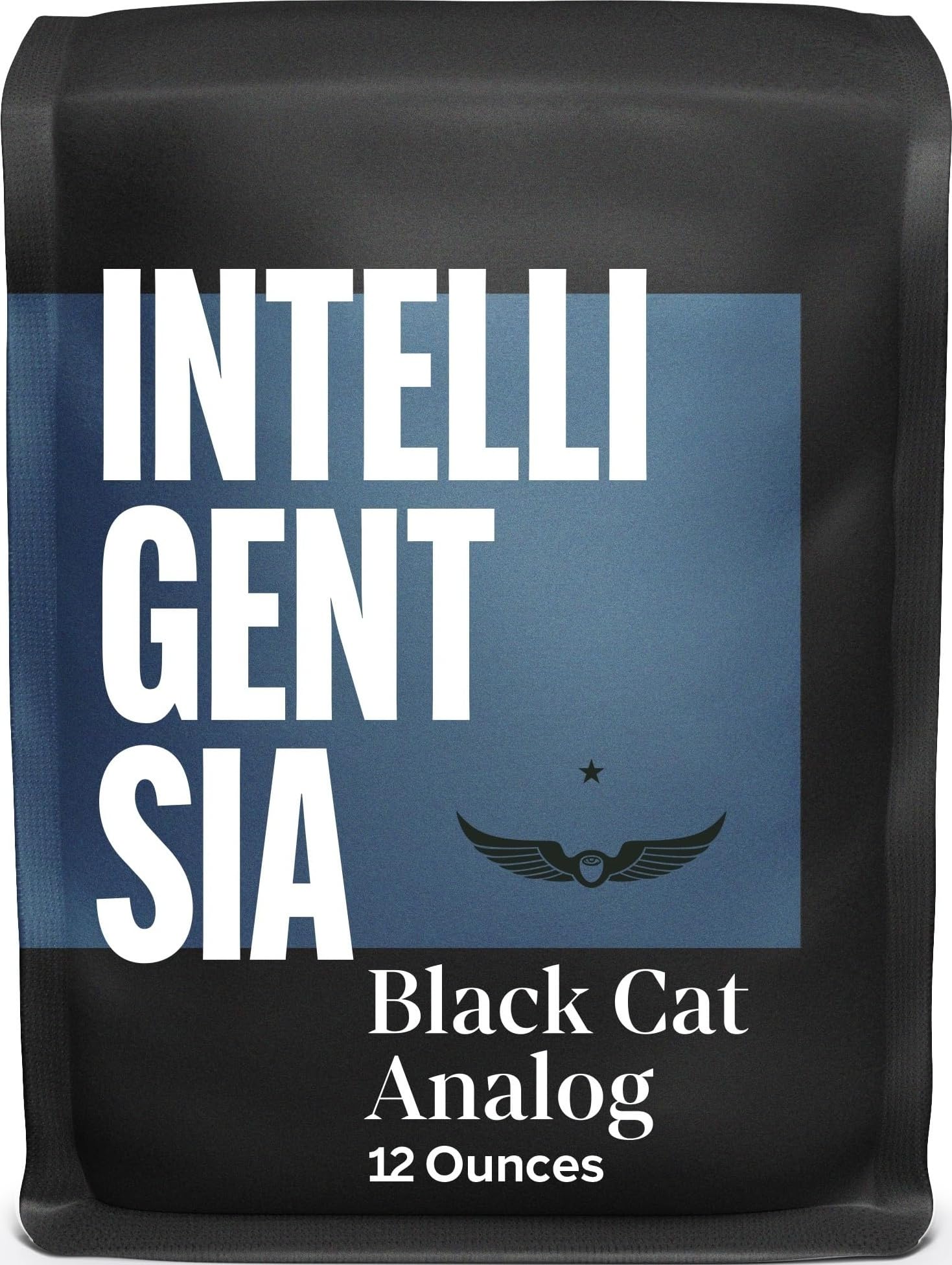Intelligentsia Café, café en grano entero tostado medio, bolsa analógica de gato negro de 12 onzas