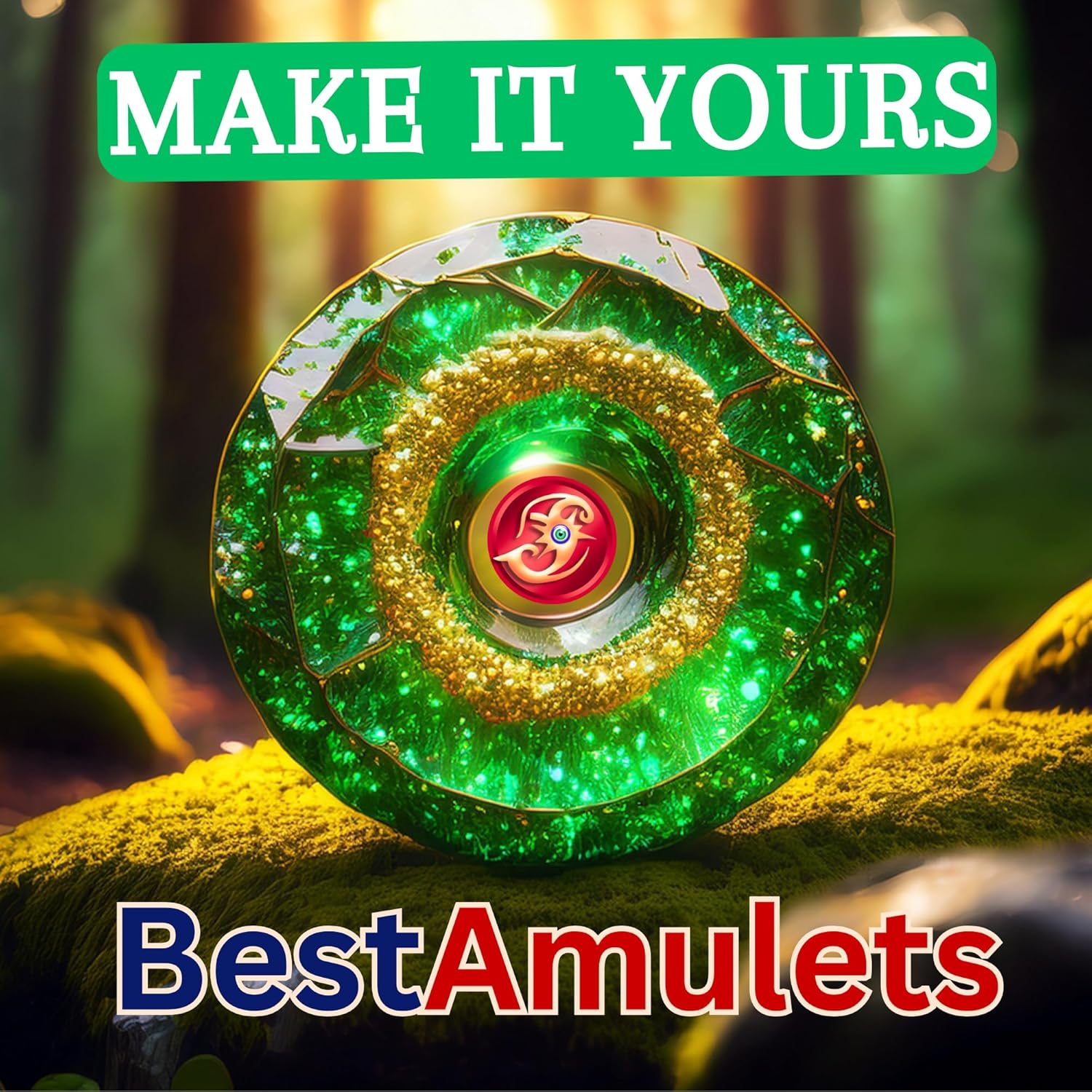 Double Lucky Donut Necklace - Real Gemstones and Crystals - Good Luck and Spiritual Powers Coin Shaped Circle Amulets - Adjustable Black Cord - Positive Energy Gift for Women and Men - Image 7