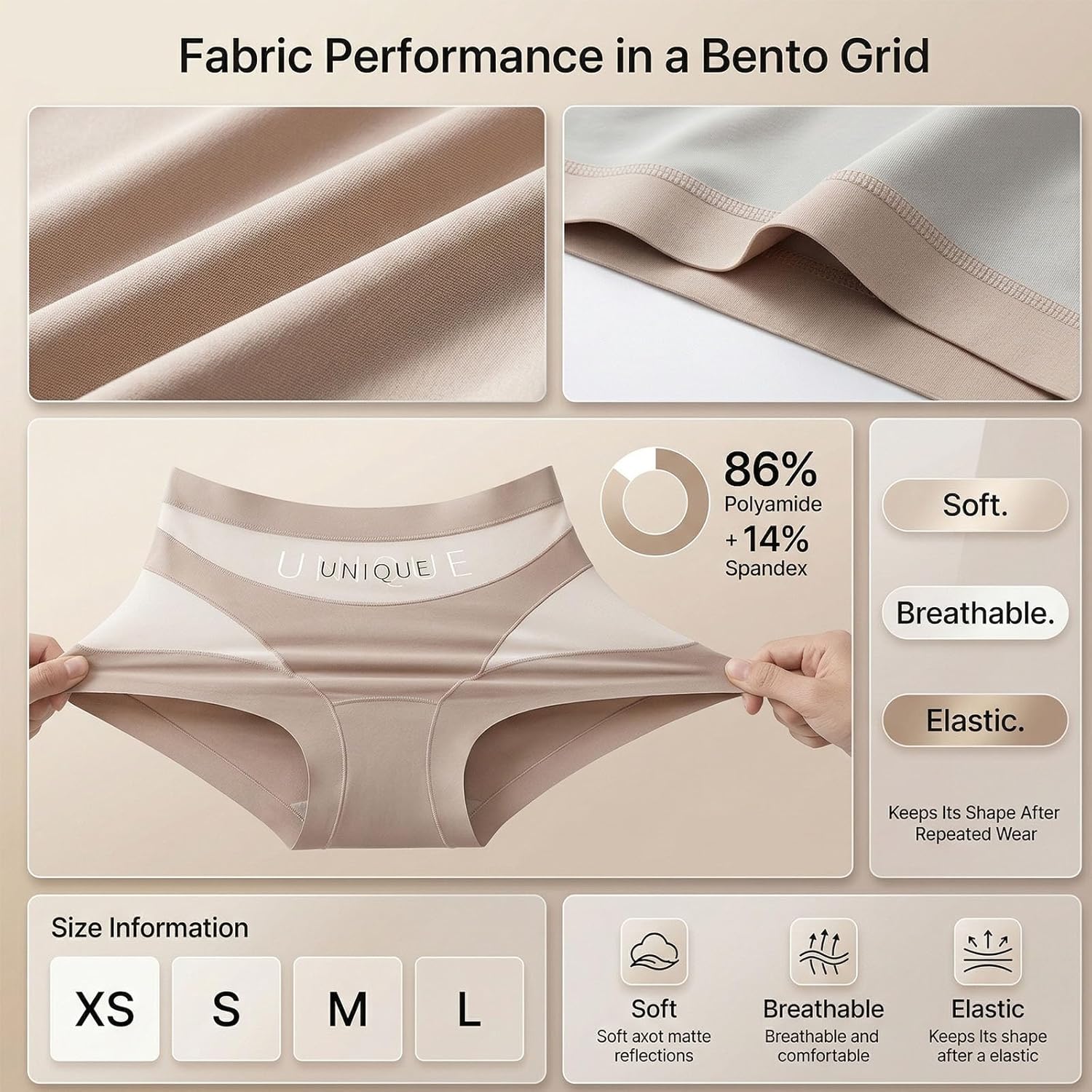 Unique Underwear Tummy Control, High-Waist Tummy Control Seamless Shaping Panties