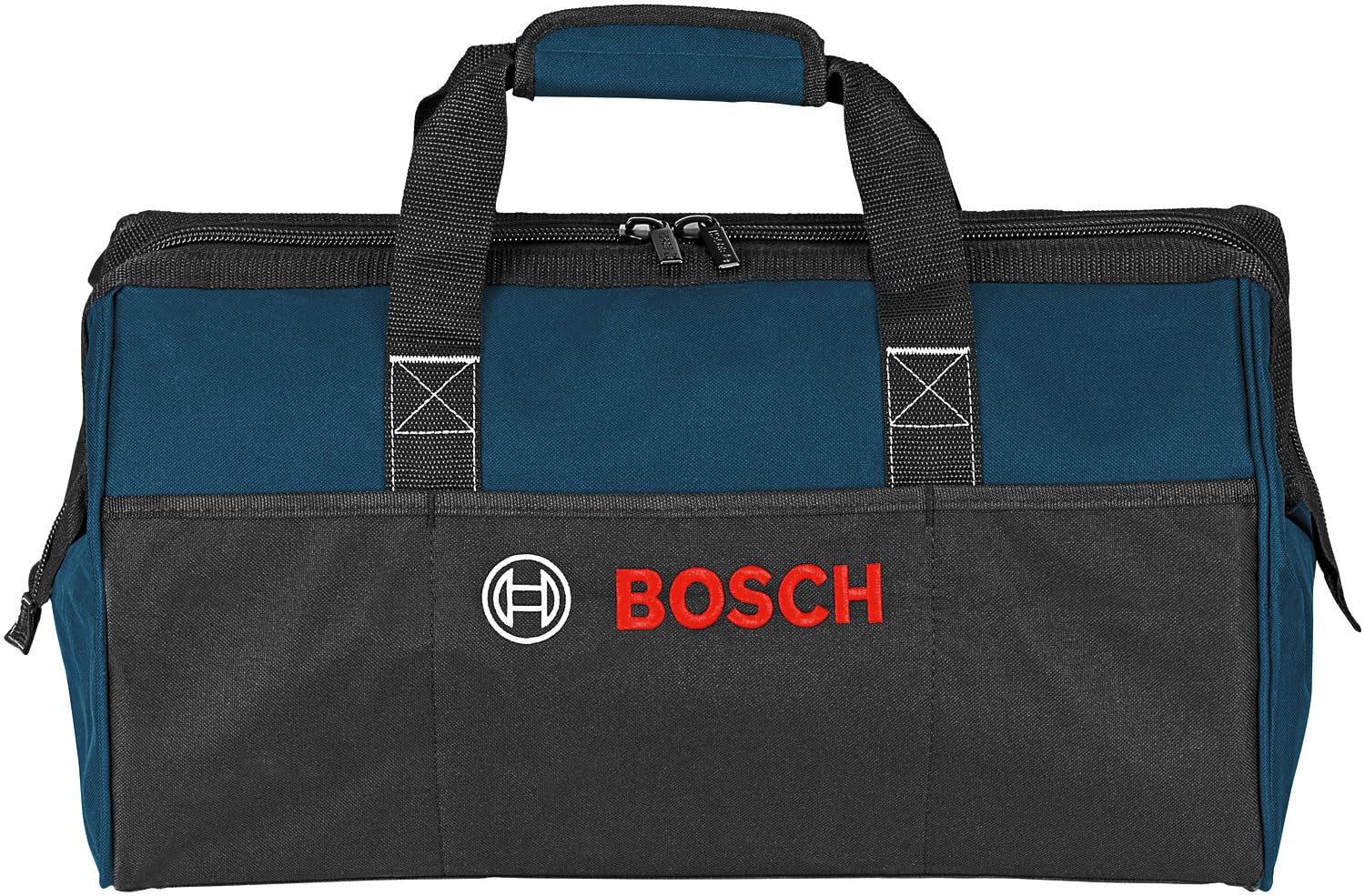 Bosch Professional Bolsa de herramientas (mediana, poliéster resistente 600D, cremalleras fuertes, diseño amplio de 480x280x300 mm, apertura grande de 180 grados)