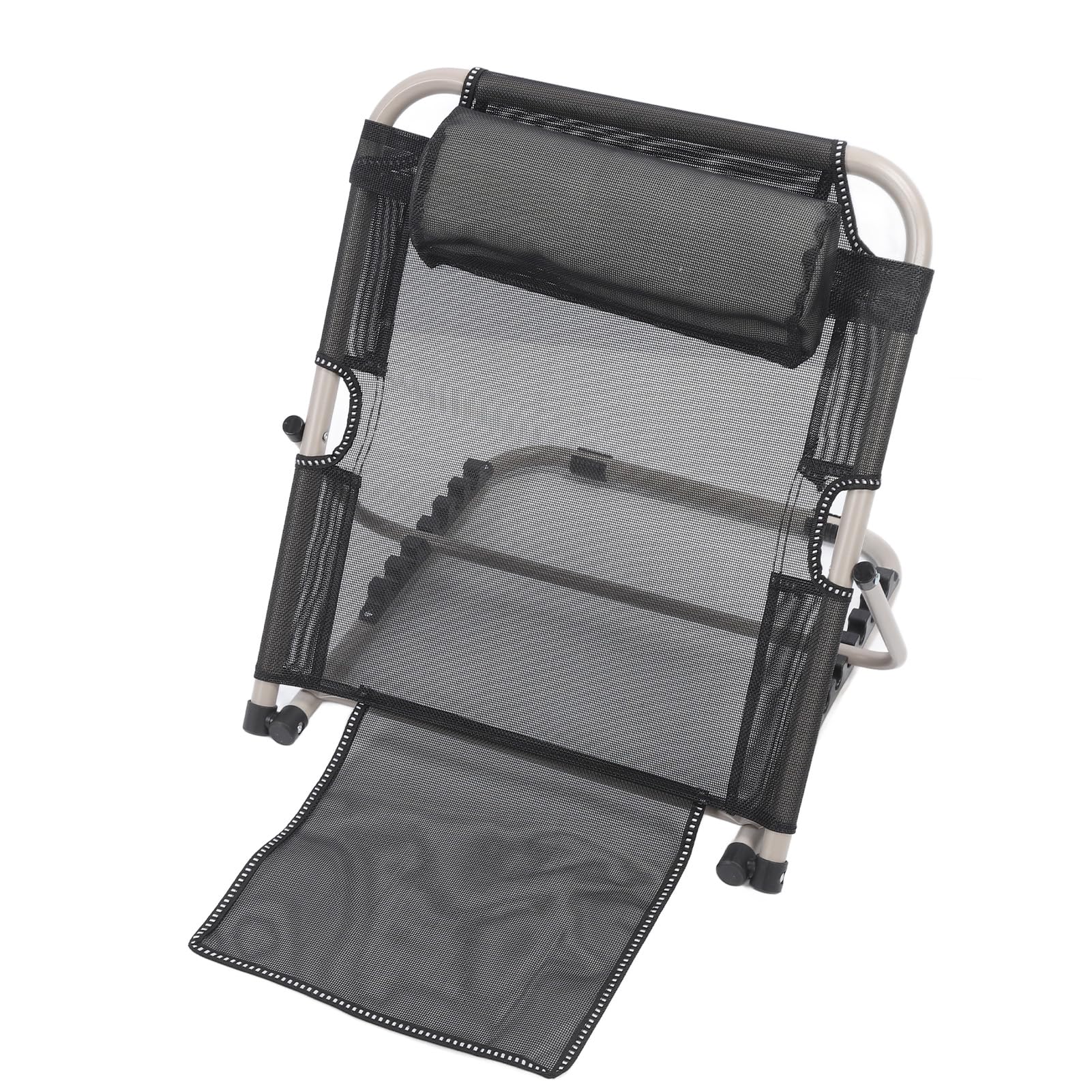 FILFEEL Dossier de lit relevable réglable avec oreiller, dossier de lit pliable pour la lecture et les soins aux patients – Robuste, angle de position réglable à 6 crans