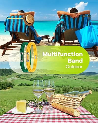 Miniatura 4 de Bandas de basura con diseño de Lord, bandas de goma ajustables para botes de basura grandes de 8 a 33 galones, bandas multifuncionales, bandas para