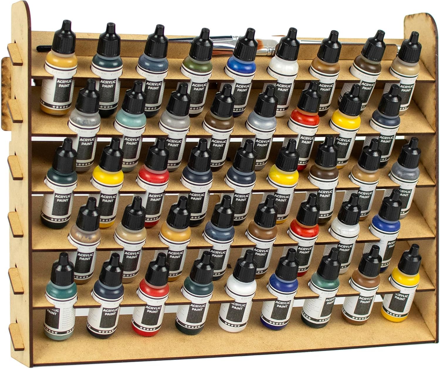PROSCALE Wall Paint Rack for model paints. Wall mounted hobby craft Vallejo Army painter compatible rack Paint holder storage organiser Miniature Warhammer (26 mm)