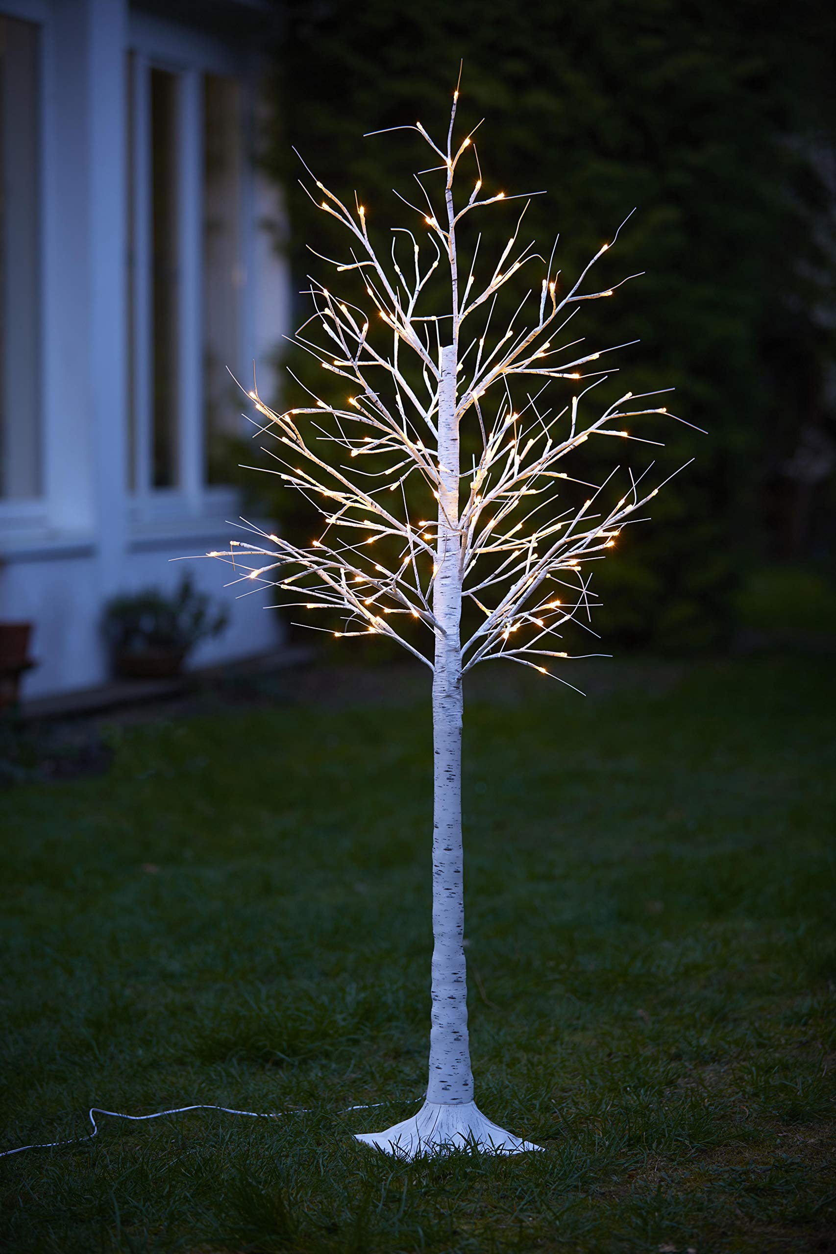 Arbre Lumineux LED Bouleau Avec 144 Lumières – Déco Intérieure Chaleureuse Pour Noël, Fêtes, Jardin – Alimentation USB Ou Piles