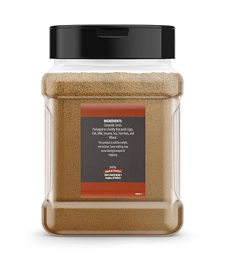 Miniatura 2 de Birch & Meadow Semilla de cilantro molido, 7.2 oz, sabor ligero y dulce, frota seca y adobos