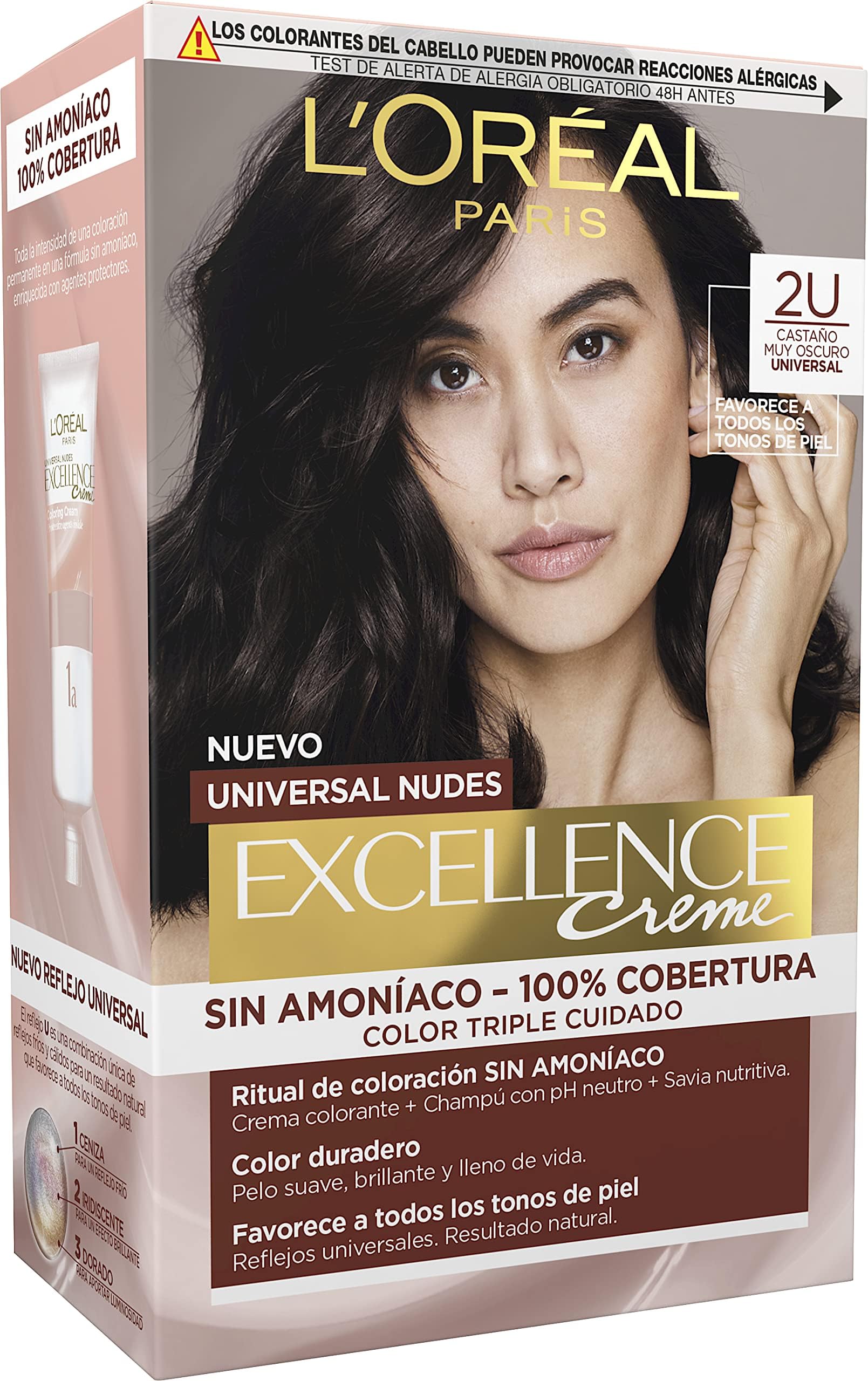 EXCELLENCE creme universal nudes tinte #2u-darkest brunette