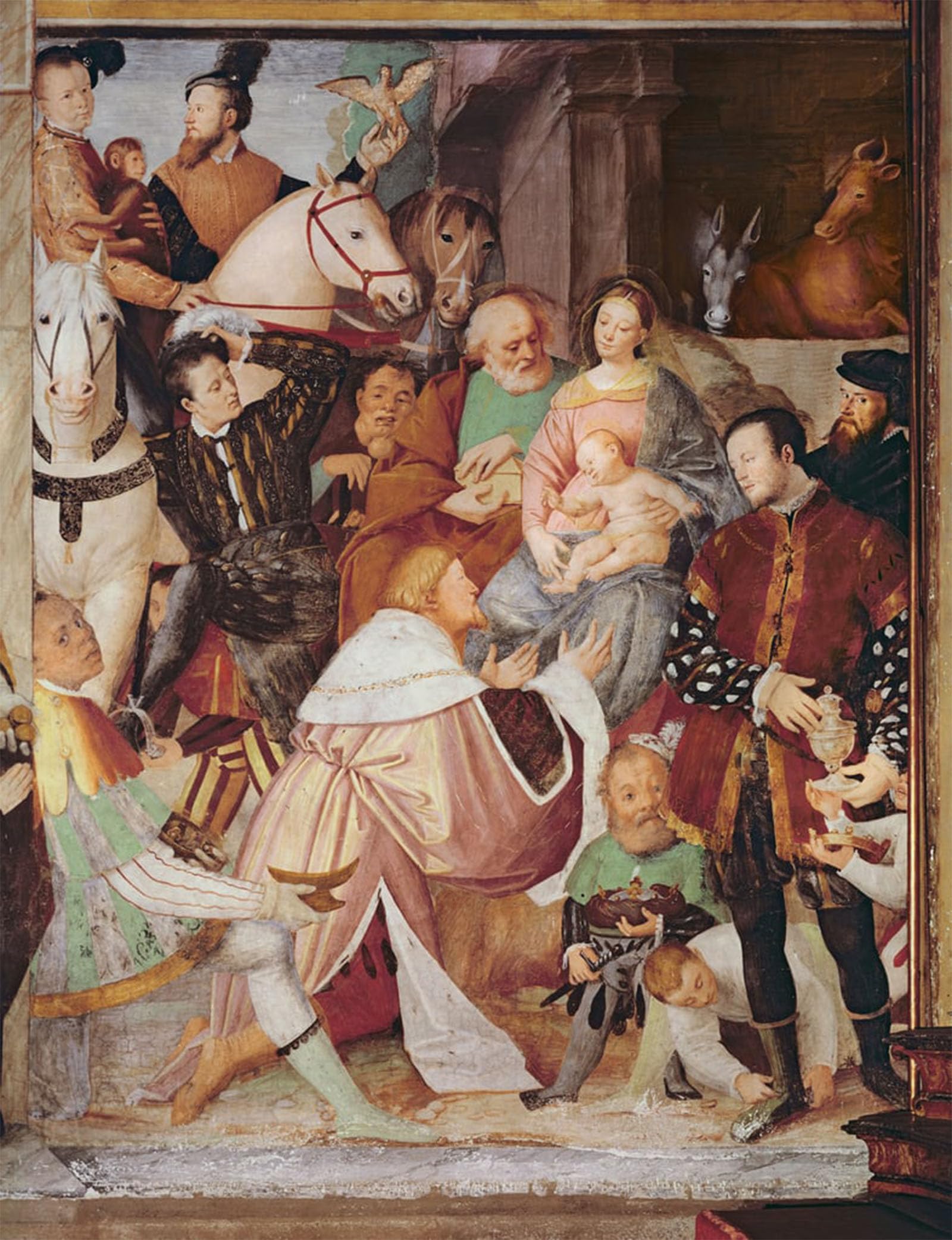 POSTERIIk Vintage Print Pop Art Landscape Artwork Adoration of the Magi by Famous Artist Art Prints for Office Home Decor 60x90cm