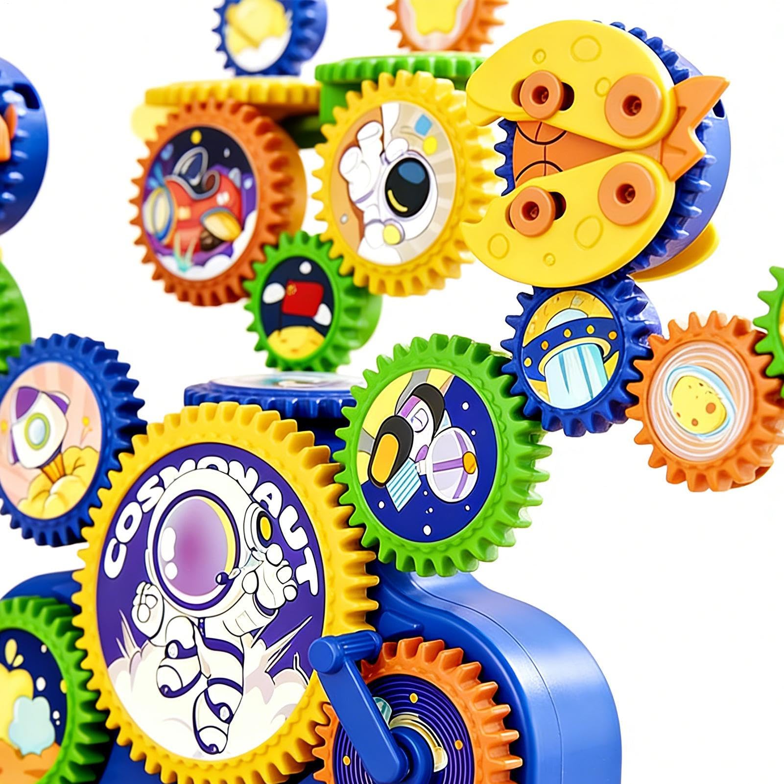 Juguetes de Engranajes Juego Manual Educativo de Bloques de Construcción
