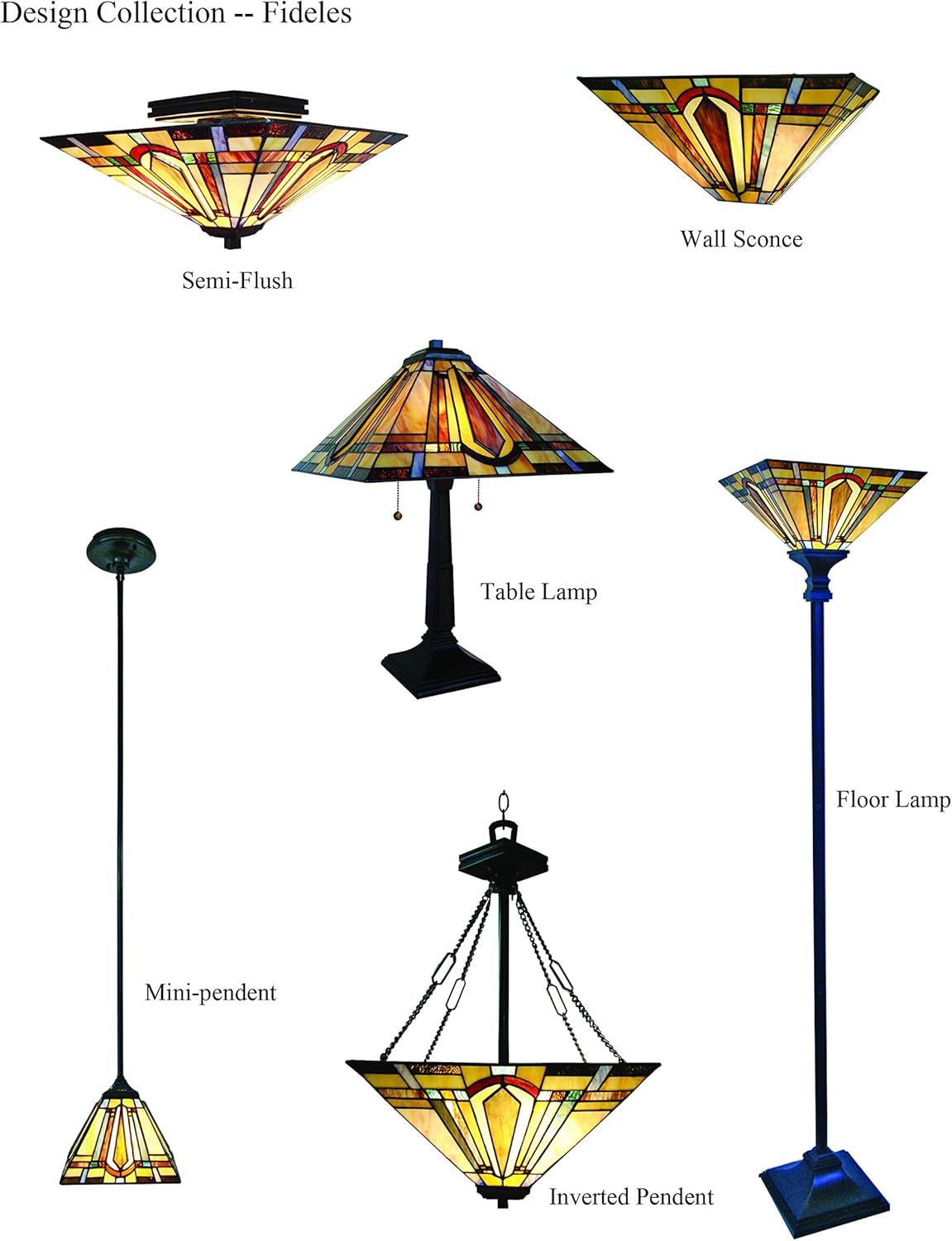 Blасk Frіdау - 80% оƒƒ Fine Art Lighting Tiffany Semi-Flush lamp, Multi Color
