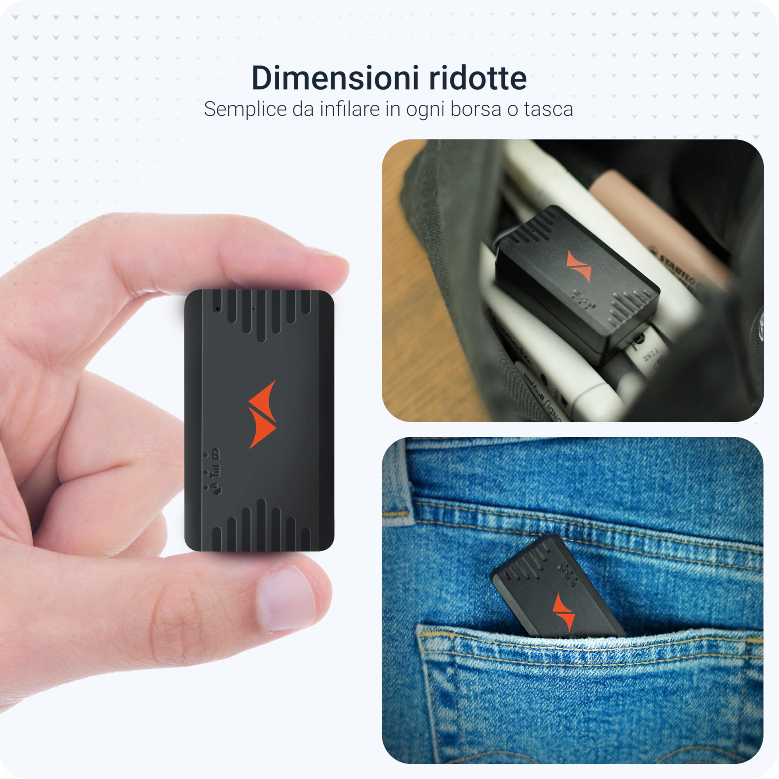 PAJ PEOPLE Finder 4G, Mini GPS Localizzatore per Bambini, Anziani e Oggetti - Durata Batteria fino a 5gg - Tracker Compatto, con Notifiche Impostabili via App e Allarmi in Tempo Reale