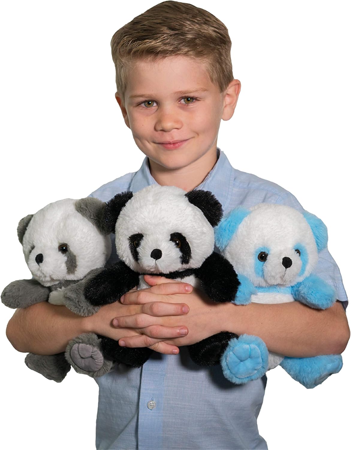 Fluffuns Panda Stuffed Animal - Stuffed Panda Bear Plush Toys - 9 Inches (Gray)