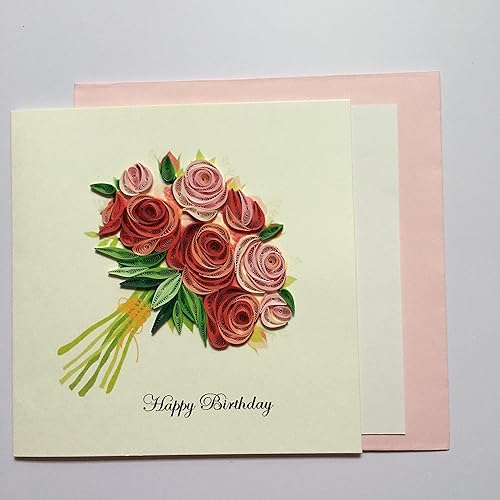 Miniatura 8 de Tarjetas de felicitación de tulipán, tarjetas de felicitación únicas de papel hechas a mano para el día de la madre, día del padre, Navidad,