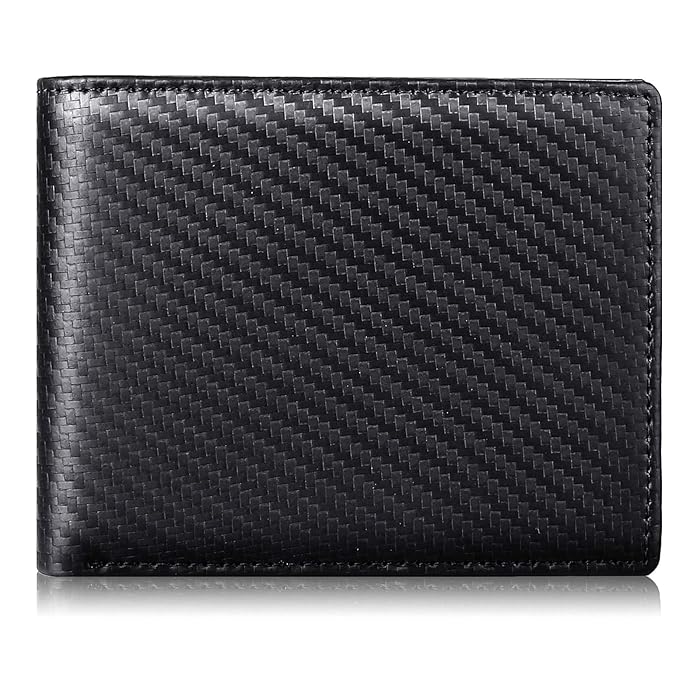 Buy Mens Wallet RFID Genuine Leather Slim Bifold Wallets For Men