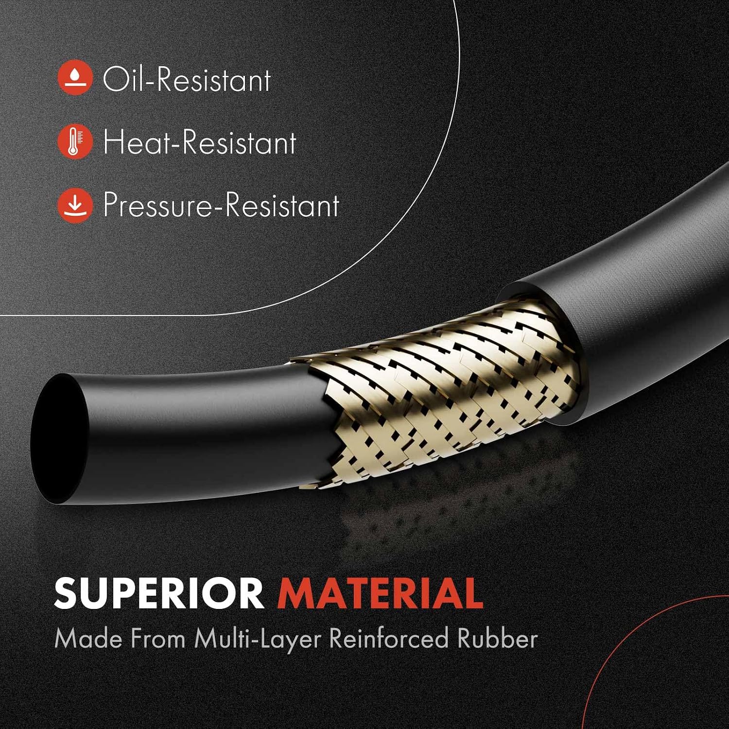 A-Premium Power Steering Return Hose Line Assembly Compatible with Ram ProMaster 1500 2014-2017, ProMaster 2500 2014/2016-2017, ProMaster 3500 2014-2017, 3.0L, Reservoir To Pump