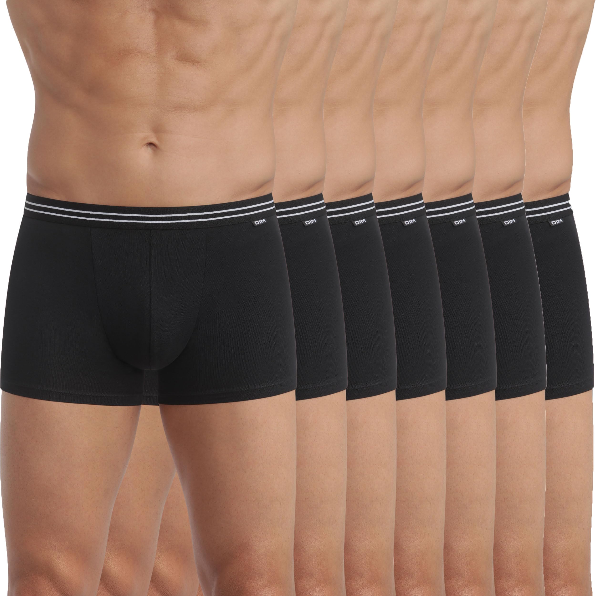 DIM Homme – Boxer Coton Stretch EcoDIM x7 | Confort Quotidien | sans Étiquette | Qualité à Prix Accessible