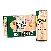 Maison Perrier Forever Peach Flavored Sparkling Water, 11.15 Fl Oz Cans, 8 Count 89.2 fl oz