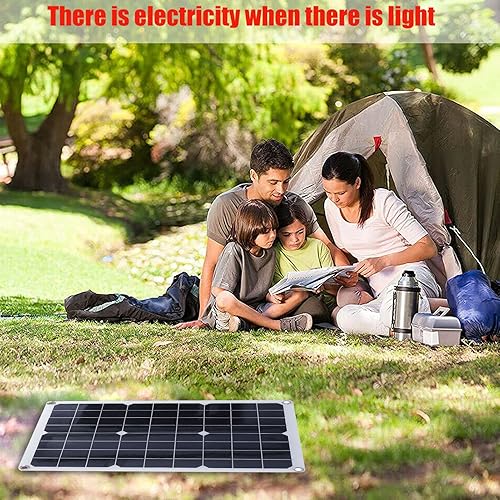 Miniatura 5 de Tablero del cargador solar, panel solar portátil flexible impermeable del cargador de batería del tablero 20W para al aire libre