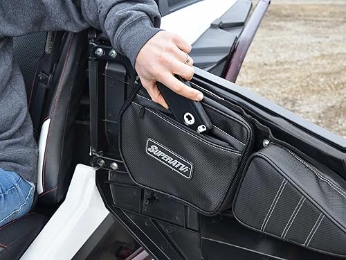 Miniatura 3 de SuperATV Bolsa de puerta para Polaris RZR - Lado del conductor (1 bolsa) - Se adapta a puertas de stock (ver ajuste) - Resistente a los rayos UV,