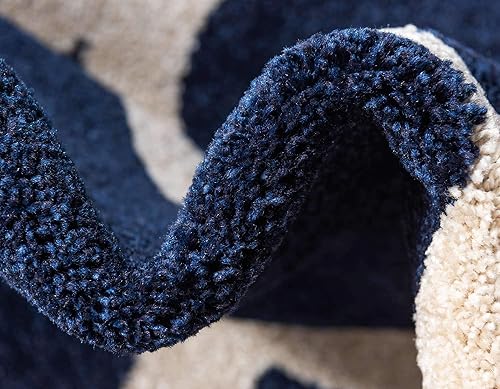 Miniatura 7 de Unique Loom Trellis Collection - Alfombra moderna inspirada en estilo marroquí con diseño de celosía, rectangular, 5 pies 1 pulgada x 8 pies, color