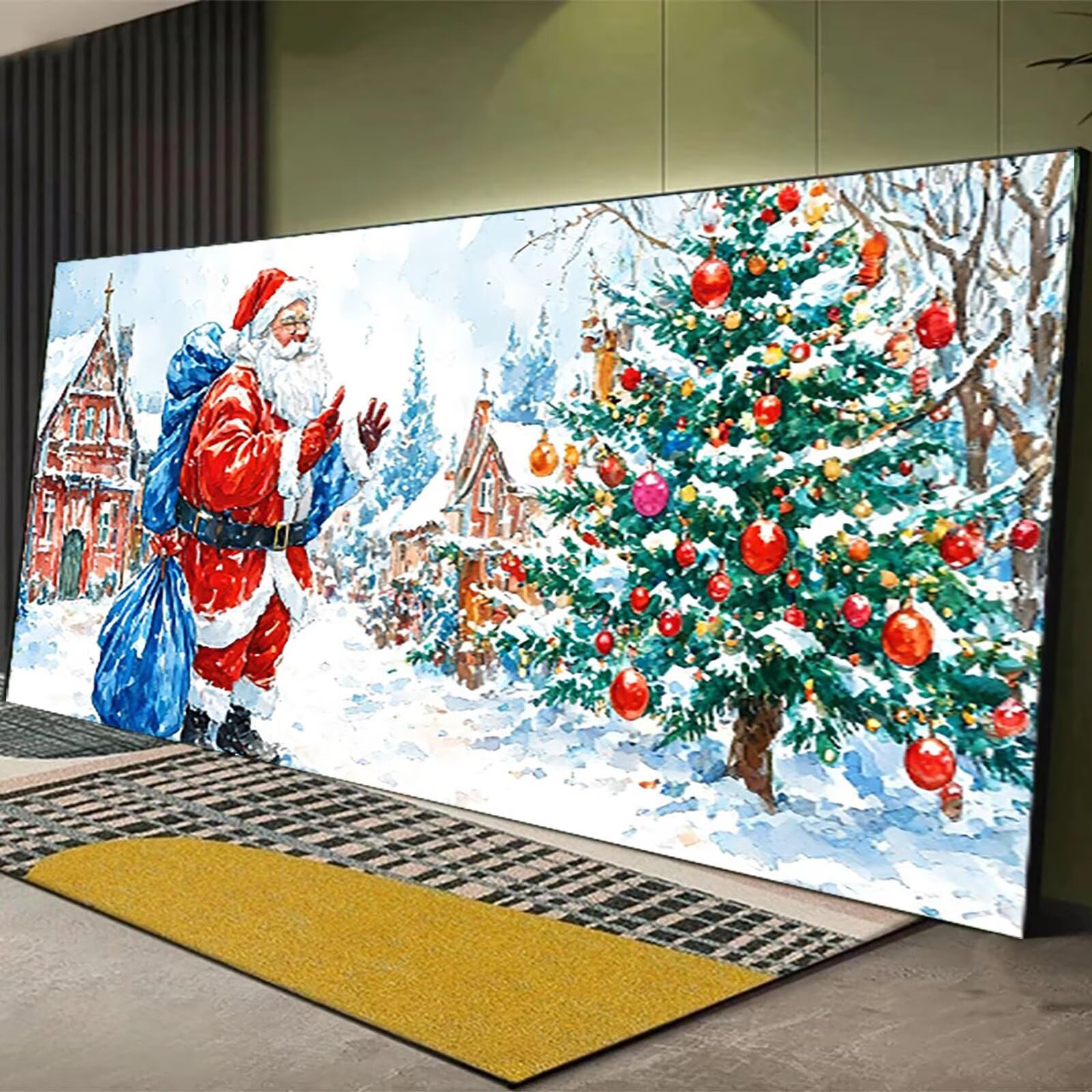 Malen nach Zahlen Kinder Festival, Malen Nach Zahlen Erwachsene, Geschenke für Mädchen Junge Bastelset, Malen nach Zahlen Winter | Malen nach Zahlen Ohne Rahmen, (60x120cm) Bastelset Erwachsene 9-9