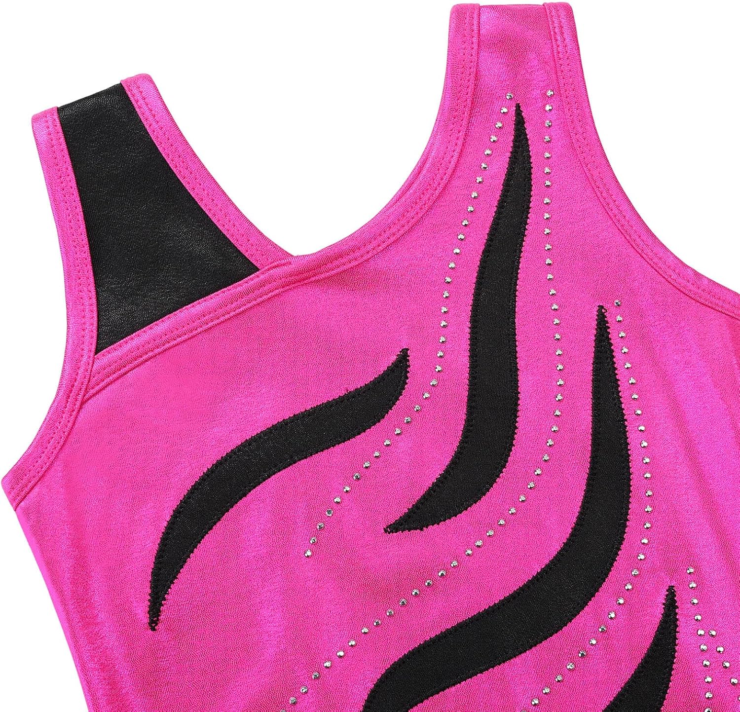 BAOHULU Gymnastics Leotard for Girls Kids Sparkle One Piece Practice Dance Outfit 5-16 Years - Image 2