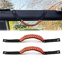 Vista 24 de Asas de Agarre para Barra Antivuelco para Ford Bronco 2021 2022 2023 2024 2025 de 2 Puertas 4 Puertas Accesorios Mango de Agarre de Paracord, Sin