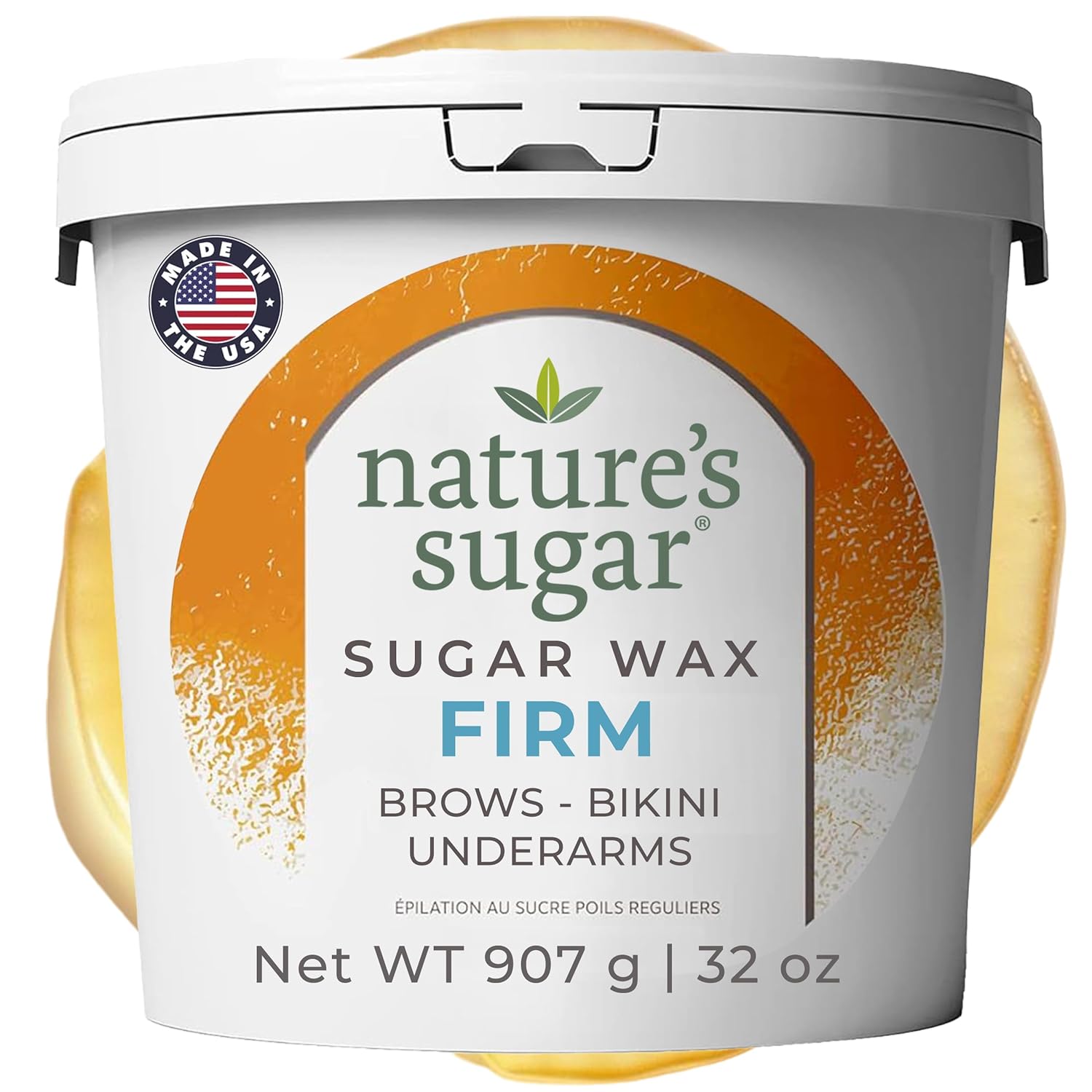 Nature’s Sugar Wax Sugaring Paste for Legs, Back, Arms, Chest. All-Natural Hair Removal for Women and Men. All skin types. Vegan. Cruelty-Free. (1-Pack Firm) Nature’s Sugar Wax Sugaring Paste for Legs, Back, Arms, Chest. All-Natural Hair Removal for Women and Men. All skin types. Vegan. Cruelty-Free. (1-Pack Firm)
