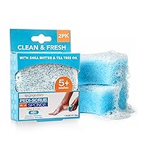 Vista 7 de Spongeables Pedi Scrub Foot Exfoliating 20+ Wash Sponge