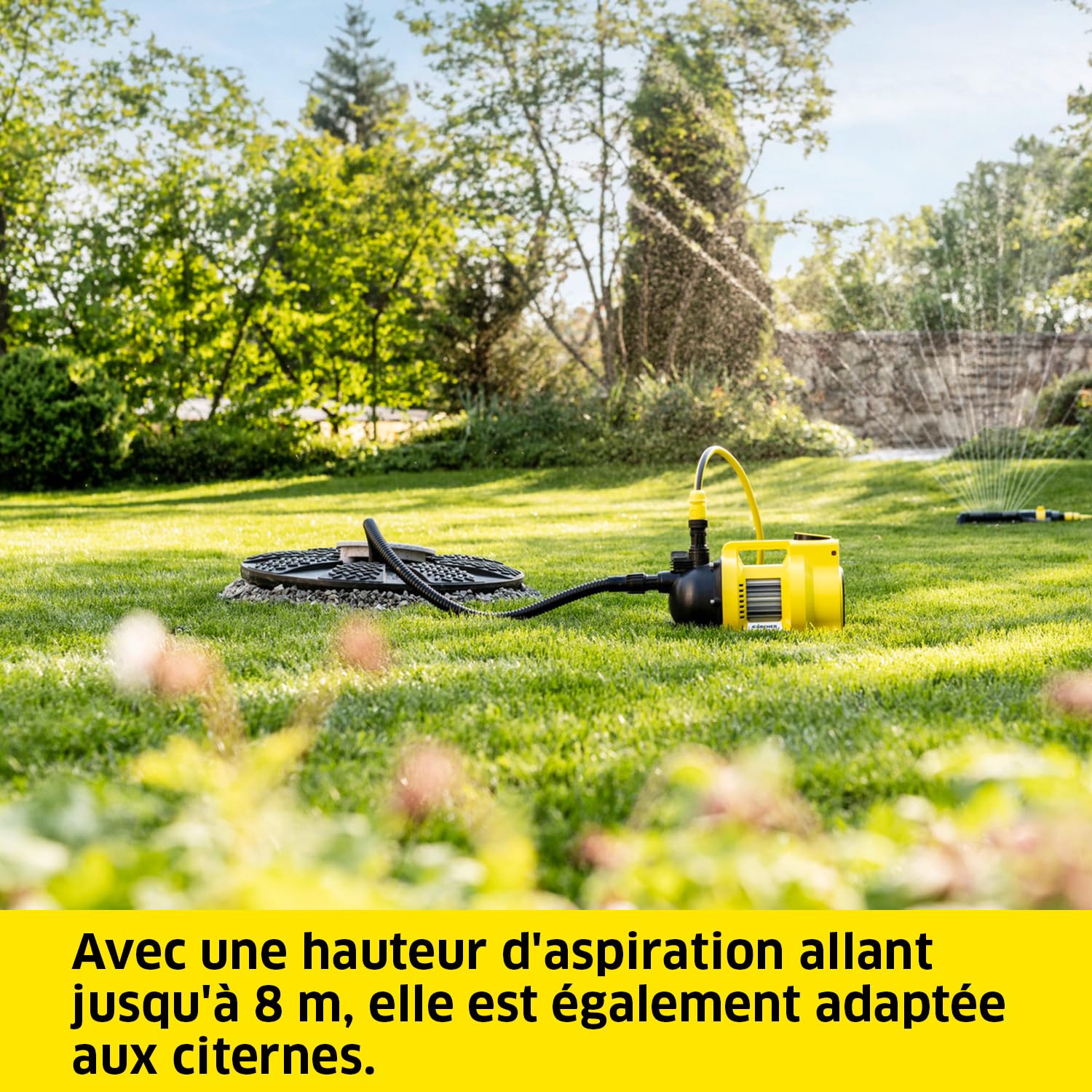 Pompe d'Arrosage Kärcher Bp 4,500 Garden Set Plus, Moteur 550 W, Débit de 4 500 L/H, 3,6 Bar, HautEUr Manométrique Totale 36 M, HautEUr D’Aspiration Max, 8 m