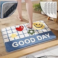 Vista 1 de Alfombras de baño de lujo, de 0.78 pulgadas de grosor, extra suaves, absorbentes, no se desprende, se lavan a máquina, alfombra de felpa lanuda Buen