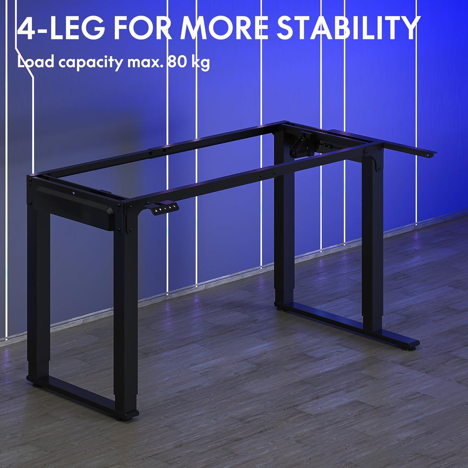 FLEXISPOT L-shaped desk frame with four legs