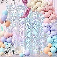 Vista 21 de 36 Panels Giltter Wall Backdrop Pink Shimmer Wall Backdrop for Party Wedding Birthday Engagement Bachelorette Parties Anniversary Decoration