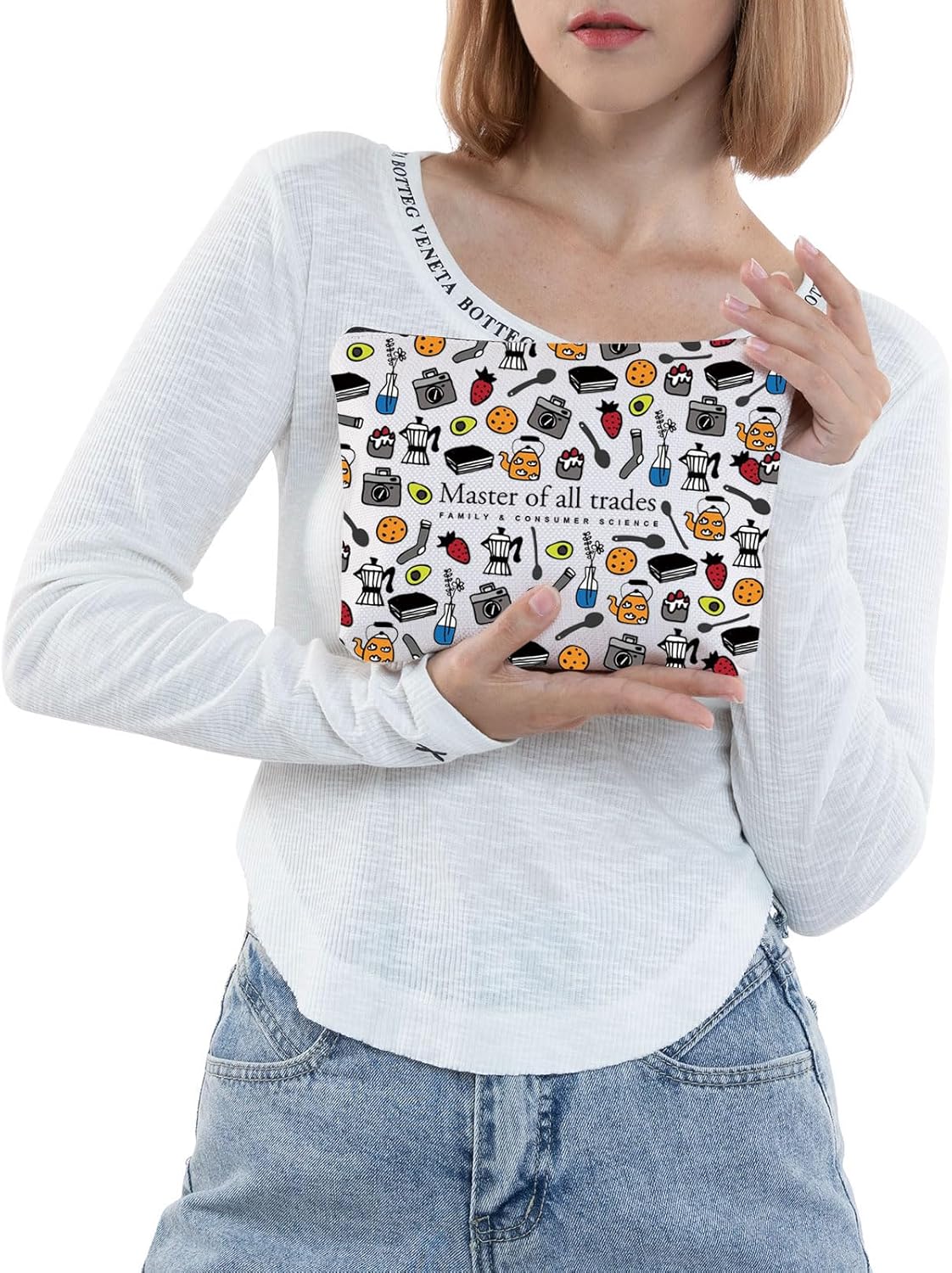 JNIAP FCS Teacher Makeup Bag Family And Consumer Science Teacher Gift Home EC Teacher Gift FACS Gifts (Master Of mb) - Image 5