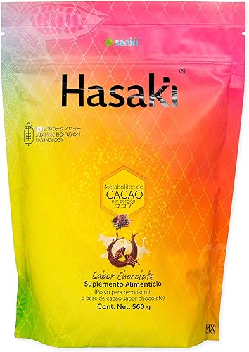 El polvo de suplementos dietéticos Global Chocolate Hasaki es un producto de origen japonés para proteger la salud intestinal y la nutrición. Peso