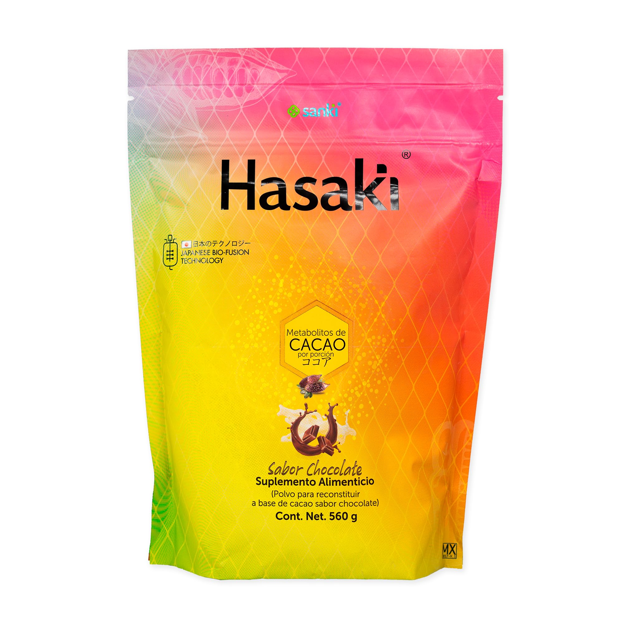 Global Chocolate Hasaki Dietary Supplements Powder is a Japanese-origin Product for Protecting Gut Health and Nutrition. Net Weight 20 ounces (1.2 pounds), 0.49 ounces of protein per dose