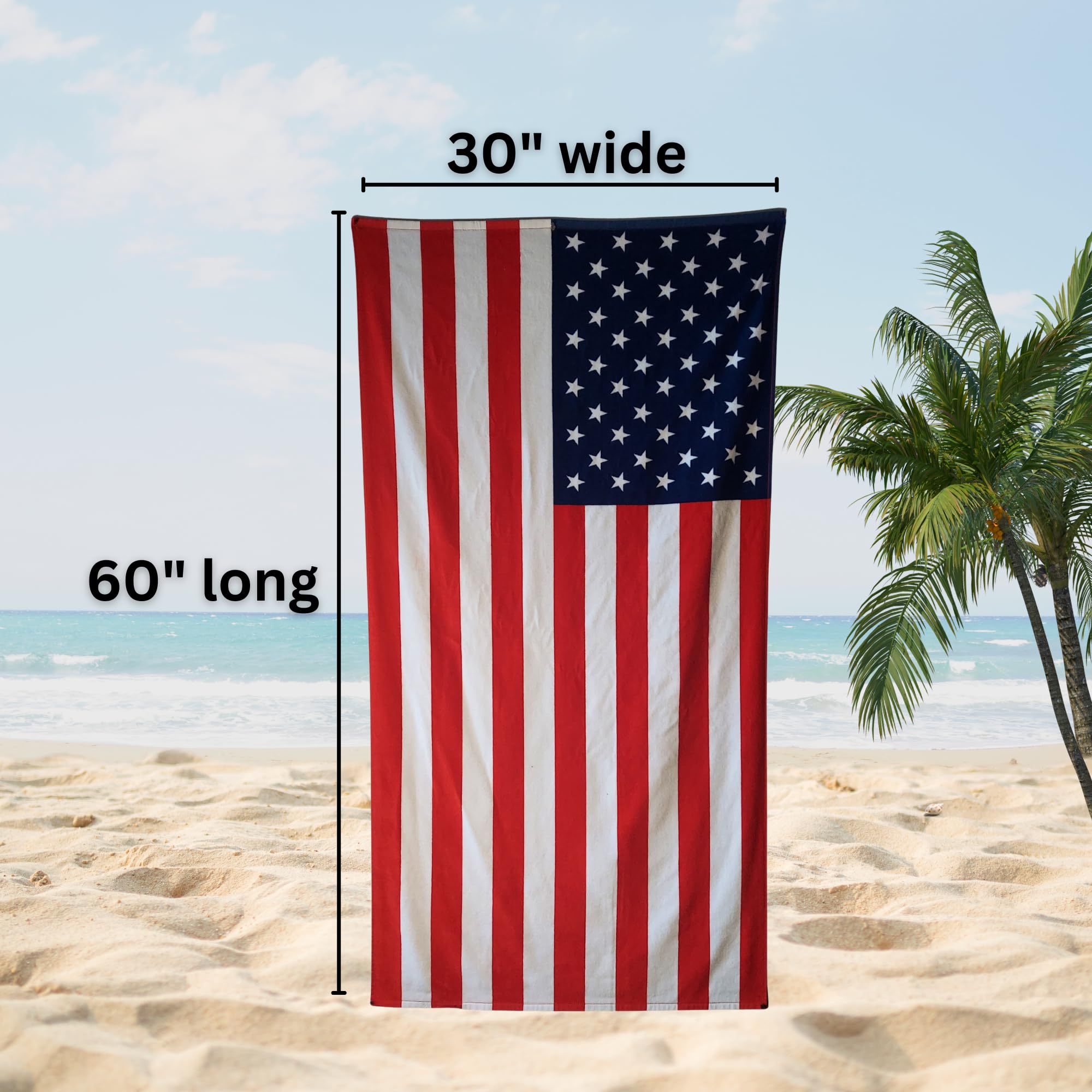 【中古】ラルフローレン 90's USA American Flagビーチタオル Amazon.com: Island Gear USA American Flag Cotton Beach Blanket