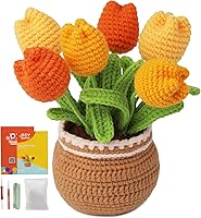 Vista 13 de kgxulr Kit de Ganchillo para Principiantes, Kit de Ganchillo Little Daisy Kit de Inicio de Ganchillo para Principiantes Completos Adultos, Kit