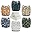 Mama Koala 3.0 Cloth Diapers for Babies with AWJ Lining, 6 Pack with 6 Natural Cloth Diaper Inserts - Reusable and Washable Pocket Diapers (Natural Elements)