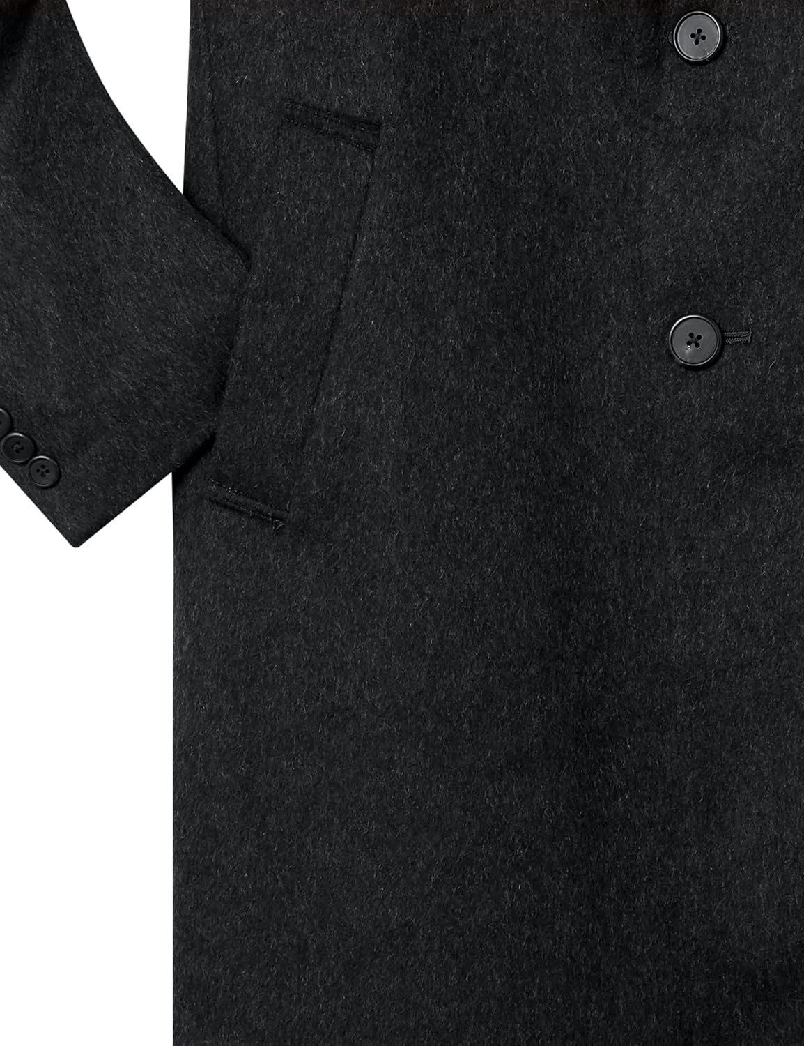 Buttoned Down Men's Italian Wool Cashmere Overcoat