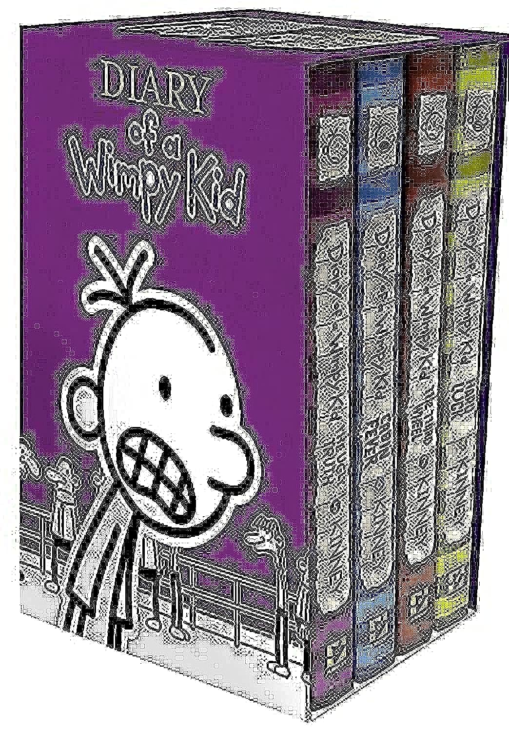 Diary of a Wimpy Kid Box of Books 5-8 Hardcover Gift Set: Ugly Truth ...
