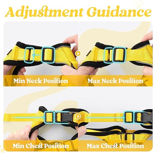 Miniatura 81 de rabbitgoo Arnés y correa para caminar, a prueba de escapes, chaleco suave y ajustable para gatos, fácil de controlar, transpirable, tiras