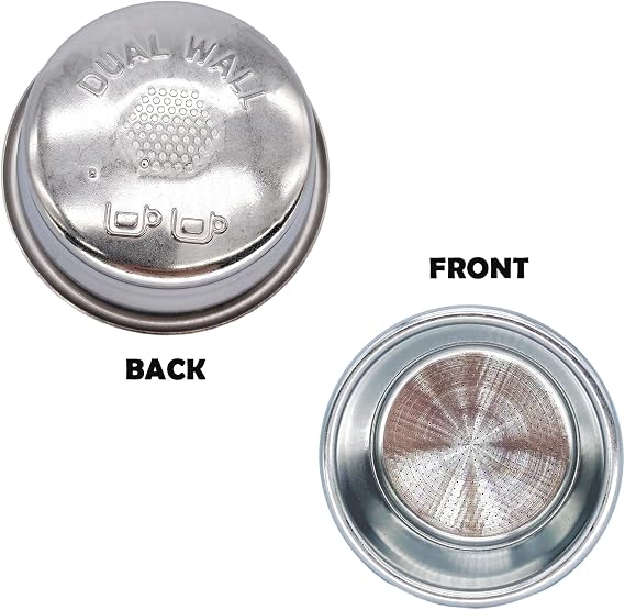 Pressurized basket compatible with Breville sage BES870/875/880/878/890 bambino plus BES 500 Two Cup Dual Wall Filter, 54mm coffee machine replacement accessories