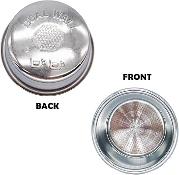 Pressurized basket compatible with Breville sage BES870/875/880/878/890 bambino plus BES 500 Two Cup Dual Wall Filter, 54mm coffee machine replacement accessories