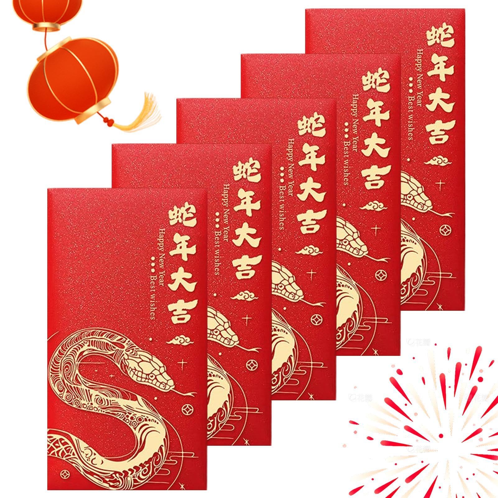 Buste rosse Anno del Serpente 2025 per Capodanno cinese